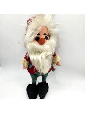 Vintage Japan Santa Pixie Elf Doll Christmas Decoration 6 Inch Figure